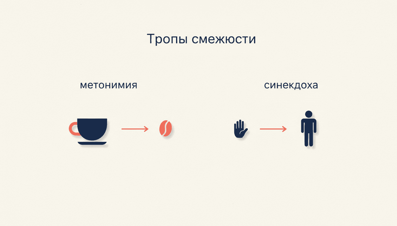 Метонимия и синекдоха: различие
