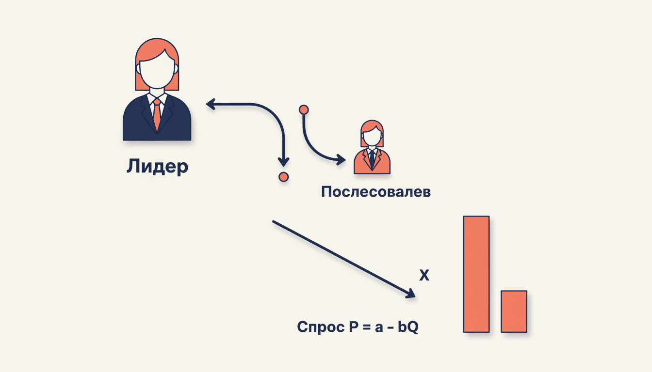 Модель Штакельберга: лидер, последователь и первый ход