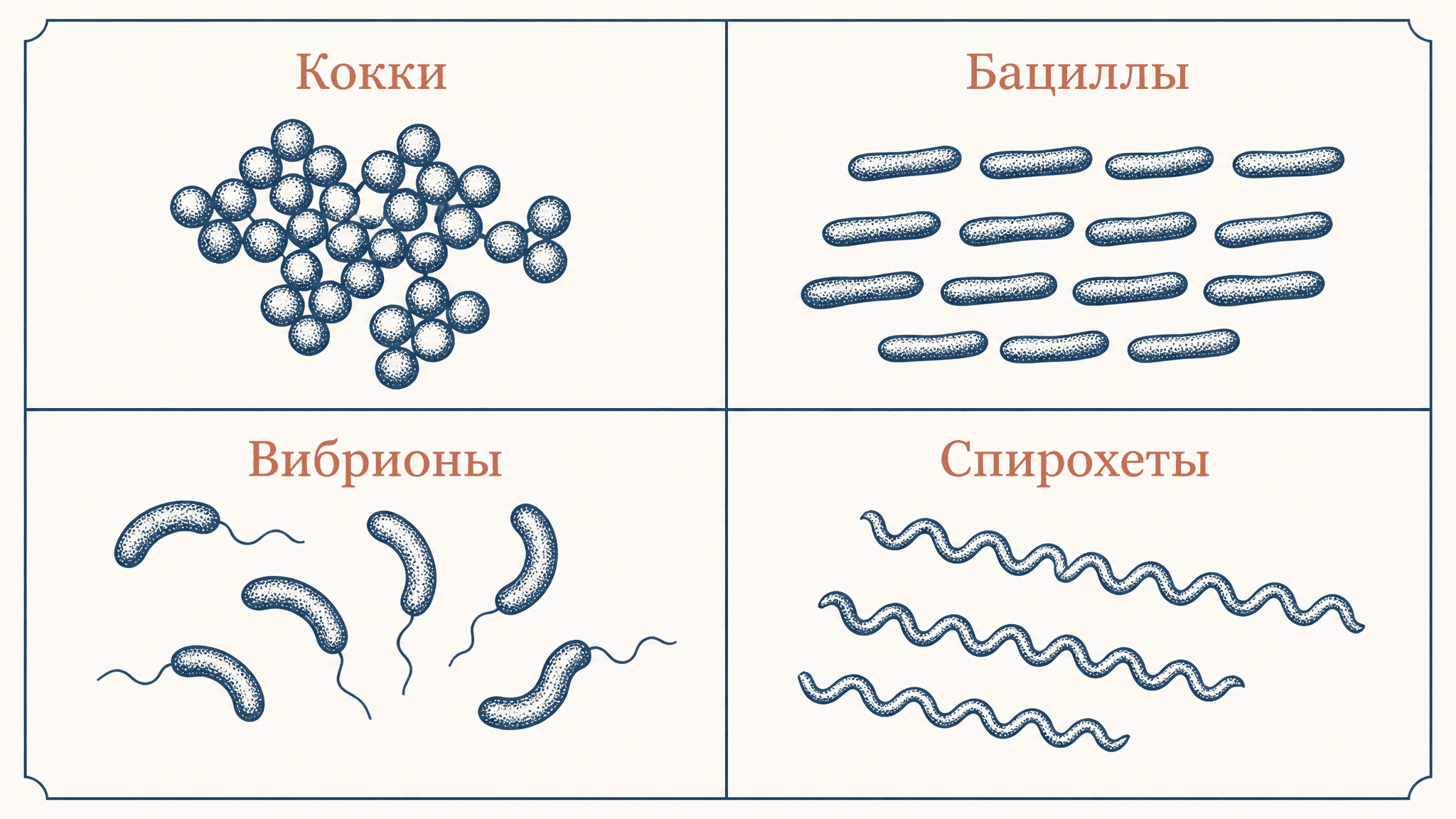 Морфология бактерий: основные формы клеток в микробиологии