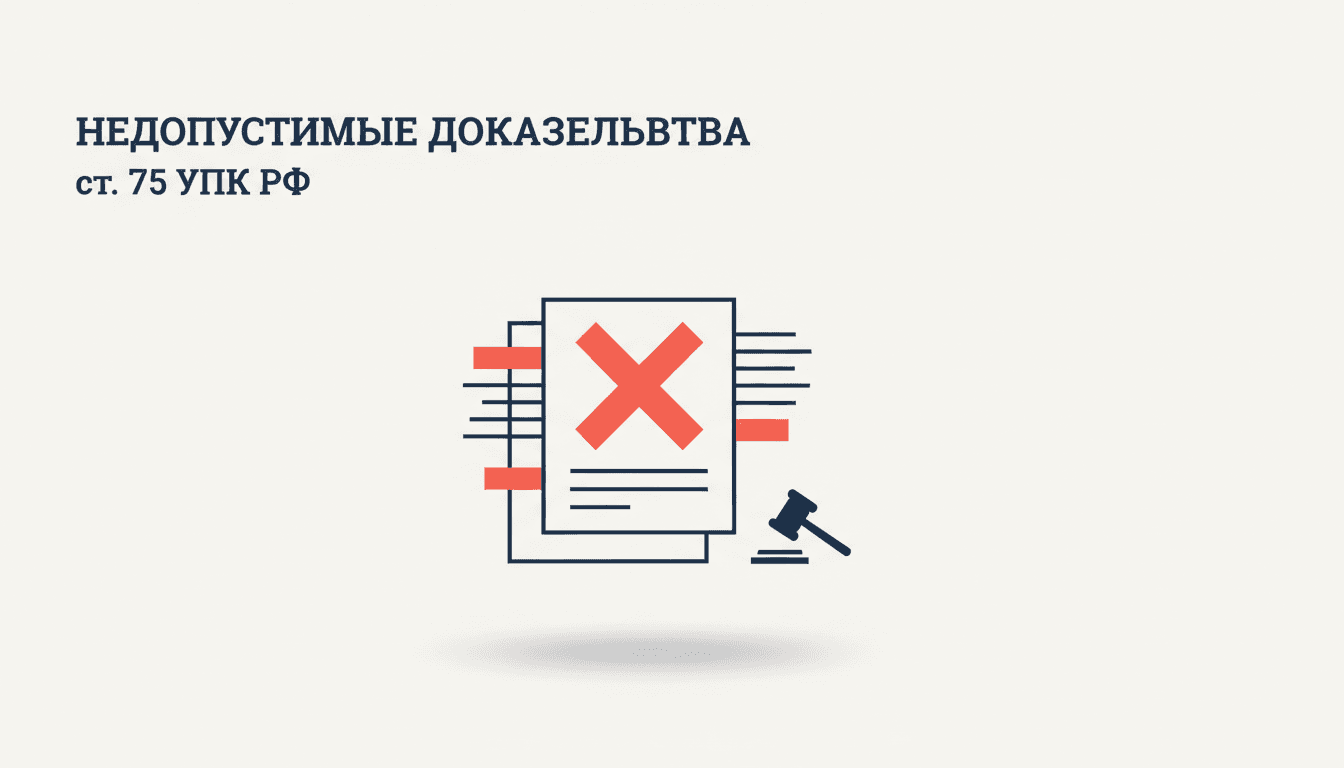 Недопустимость доказательств в УПК РФ