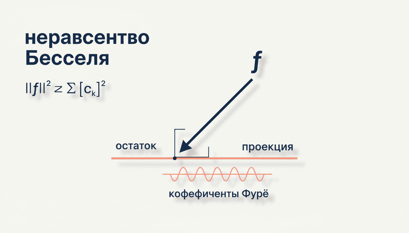 Неравенство Бесселя: ряд Фурье и оценка коэффициентов