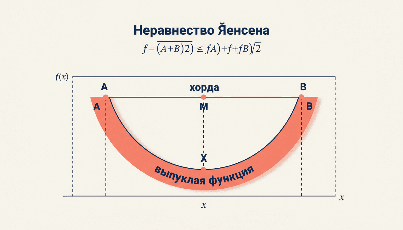 Неравенство Йенсена для выпуклых функций