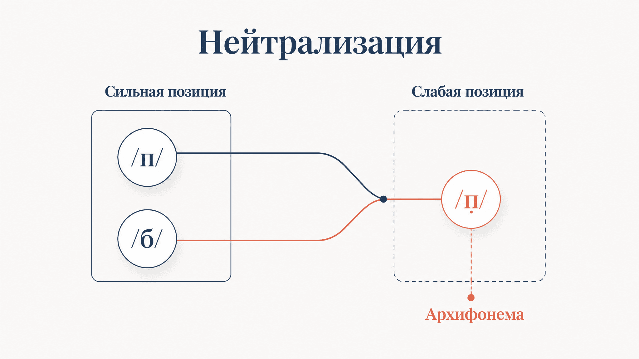 Нейтрализация фонологической оппозиции: архифонема