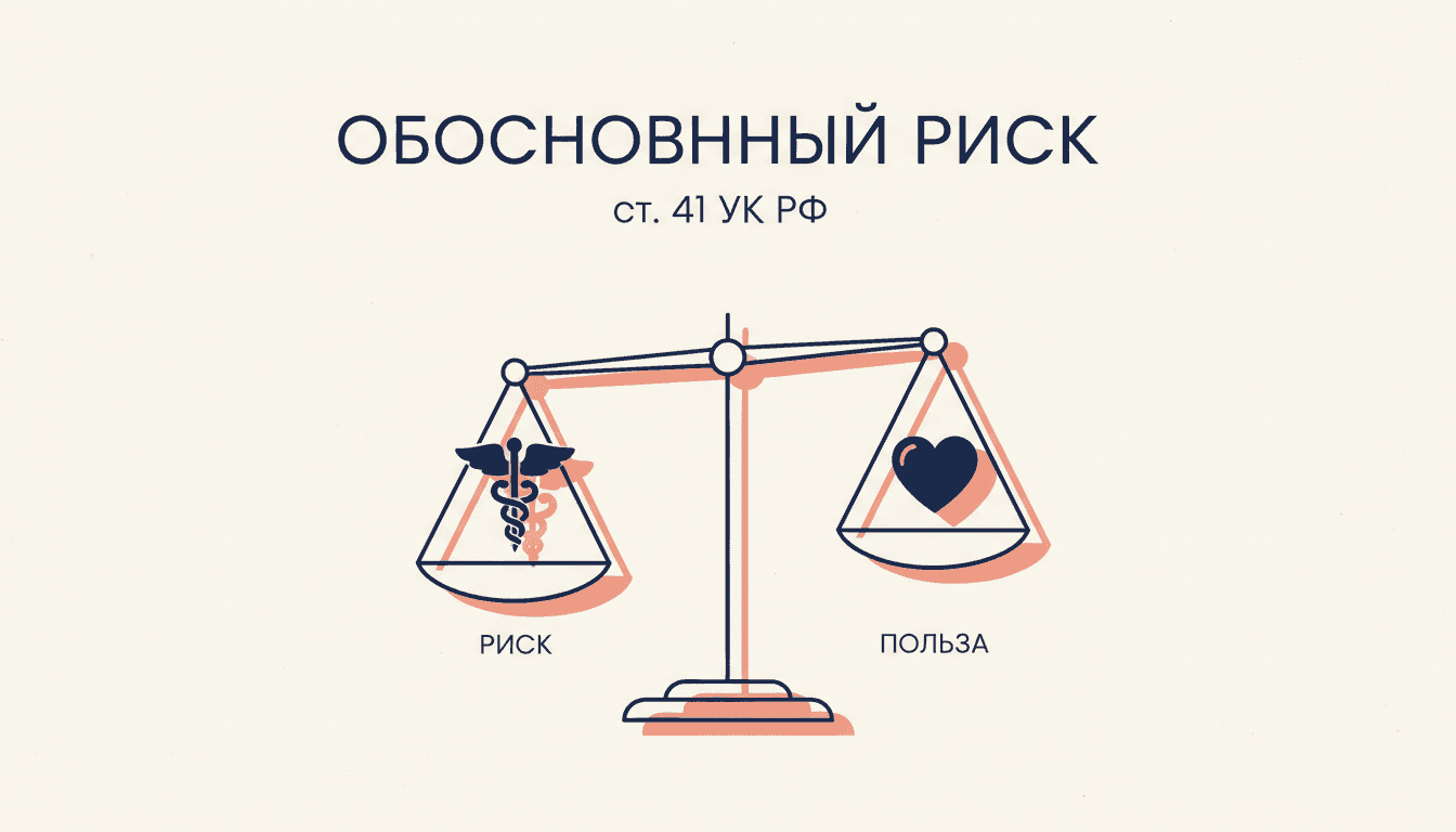 Обоснованный риск в медицине: ст. 41 УК РФ на практике