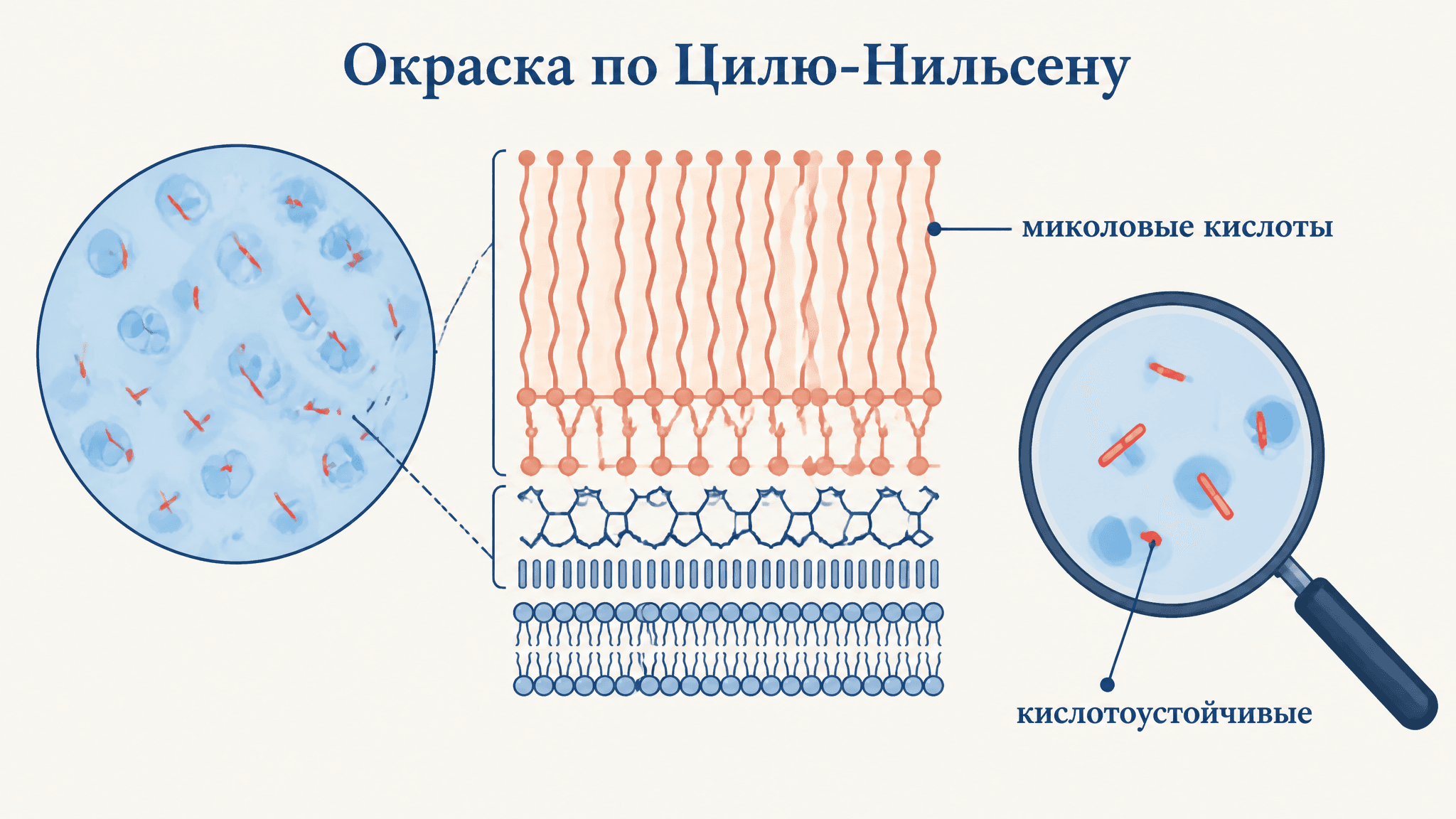 Окраска по Цилю-Нильсену: метод выявления кислотоустойчивых