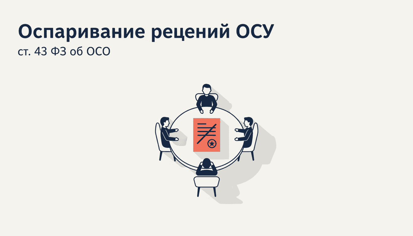 Оспаривание решений ОСУ ООО