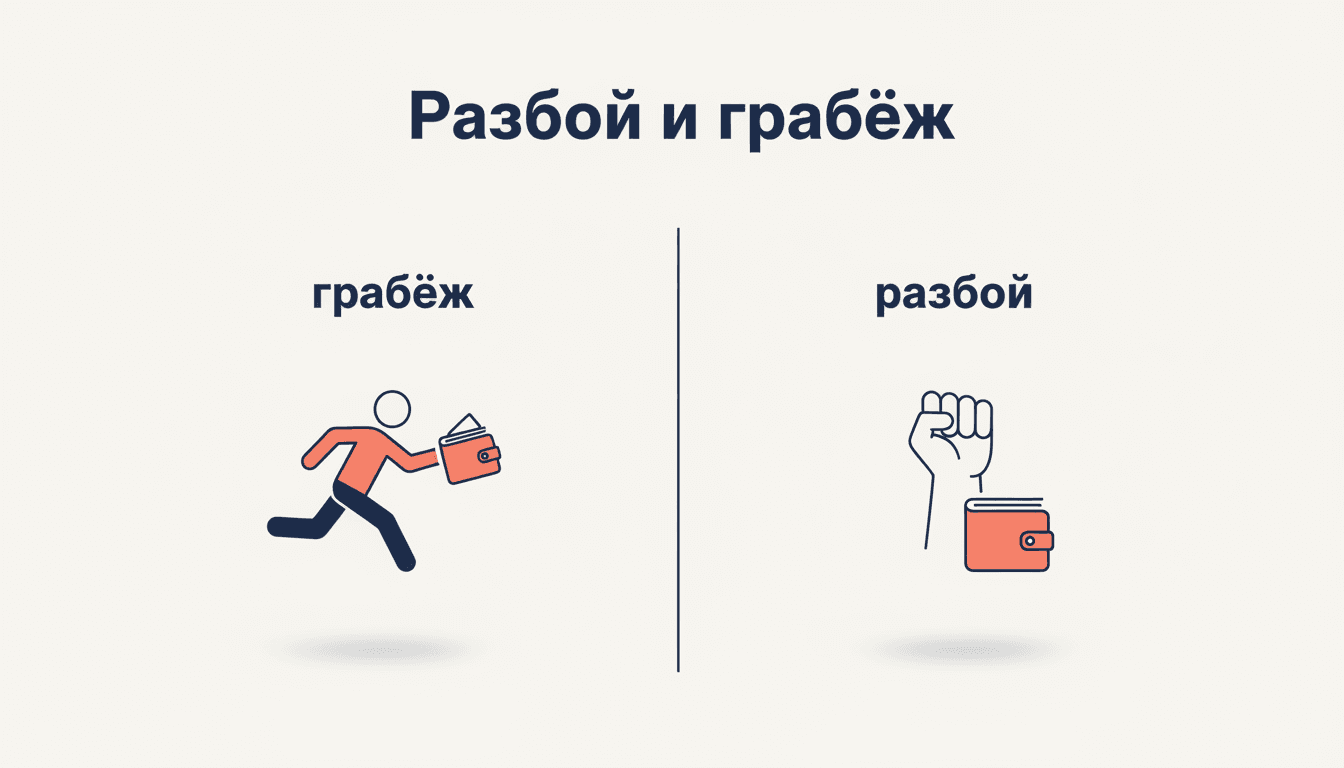 Разбой и грабёж: отличия и квалификация