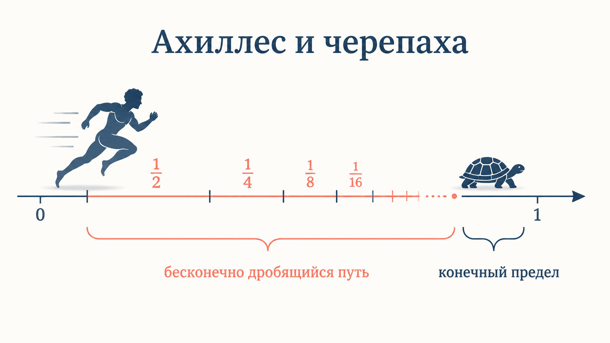 Парадокс Зенона Ахиллес и черепаха: разбор и решение
