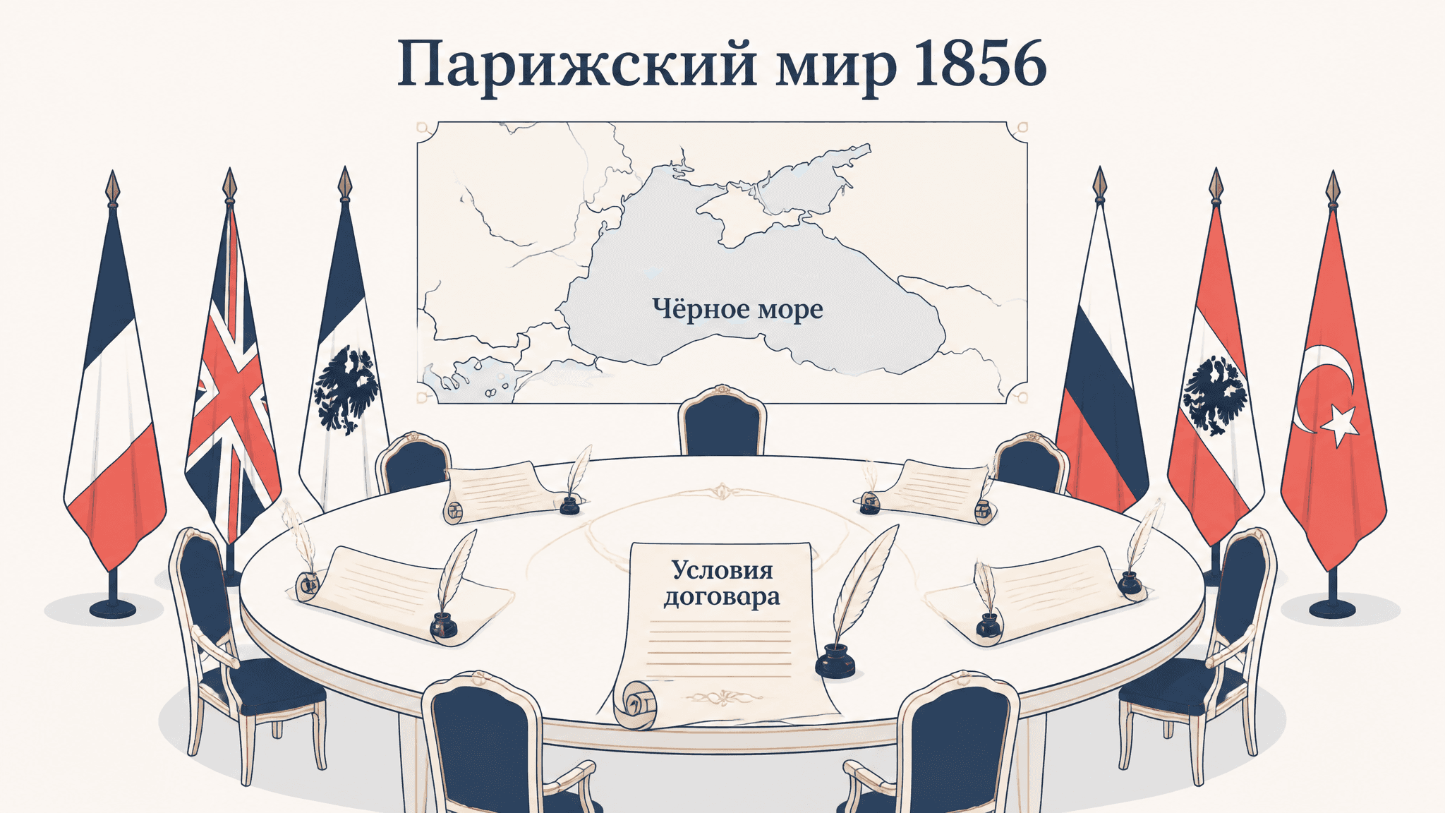 Парижский мир 1856: условия и последствия для России