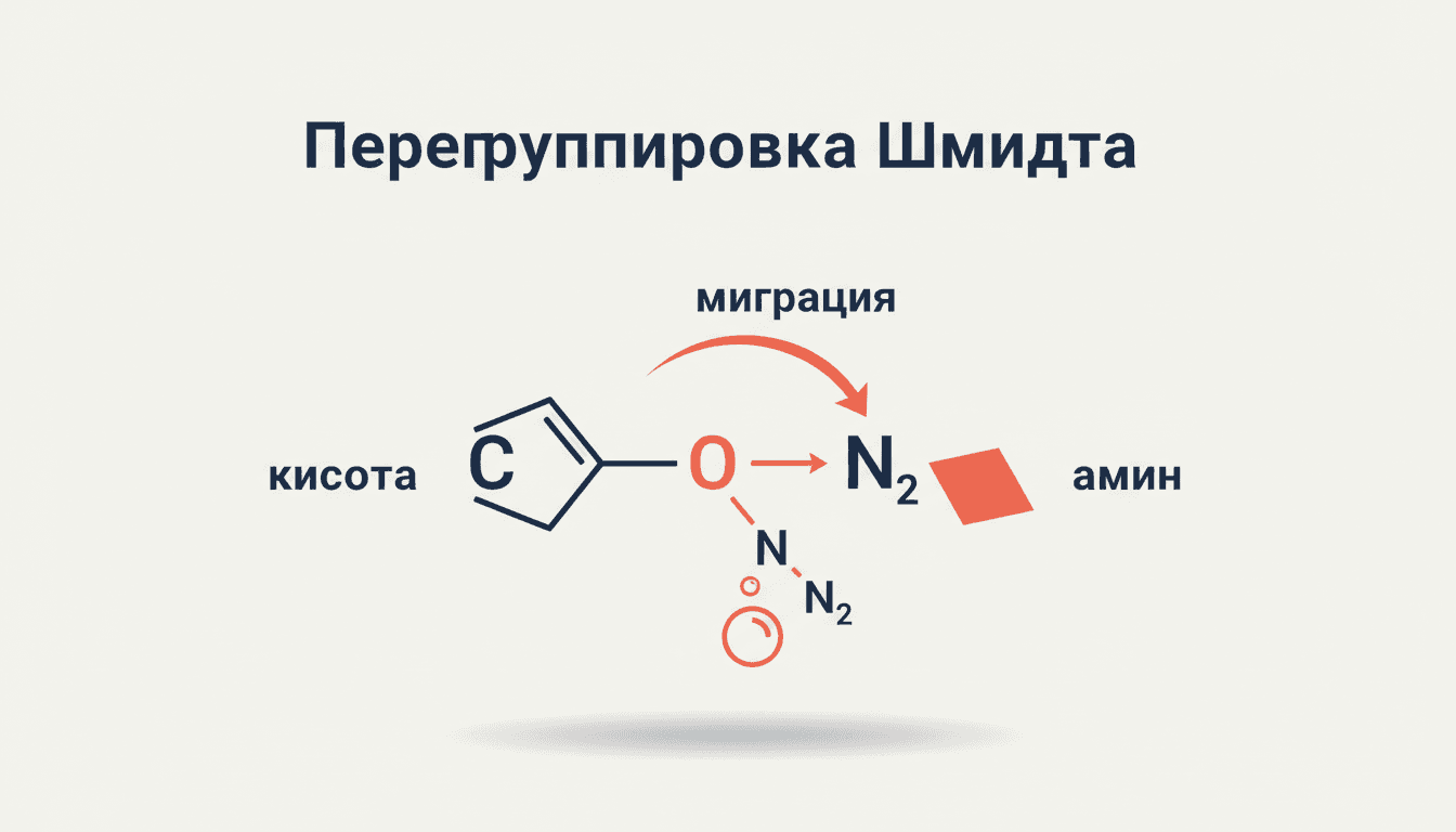 Перегруппировка Шмидта: кислоты и кетоны в амины