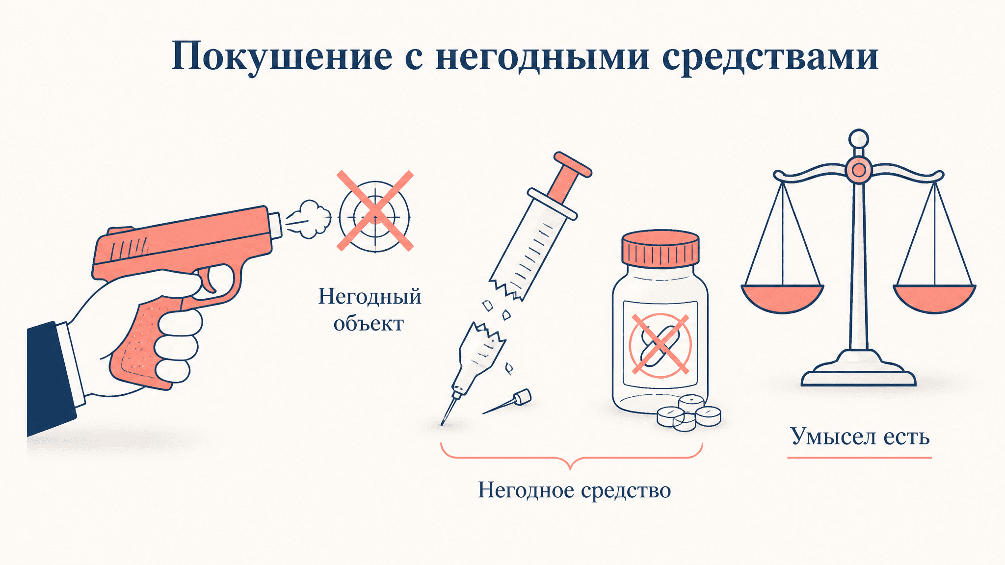 Покушение с негодными средствами: разбор по УК РФ