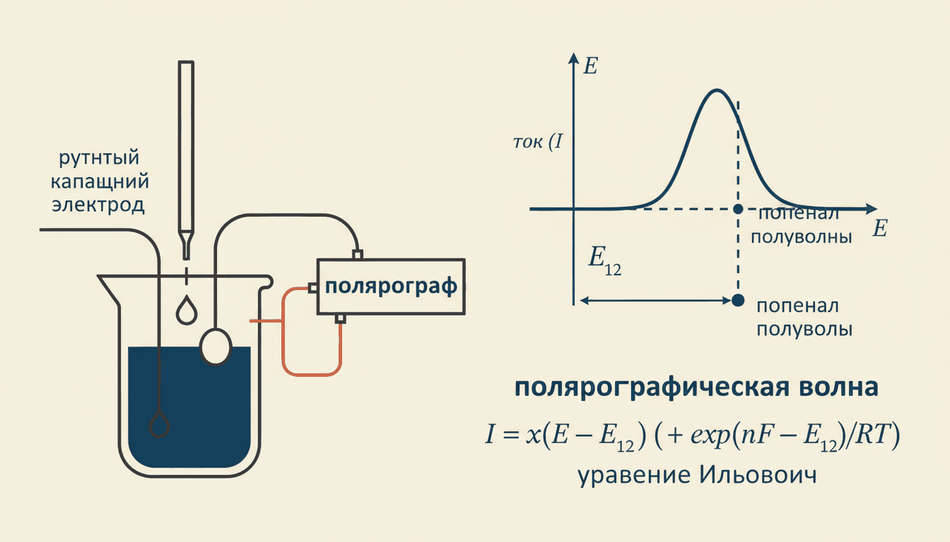 Полярография Гейровского: метод и уравнение Ильковича