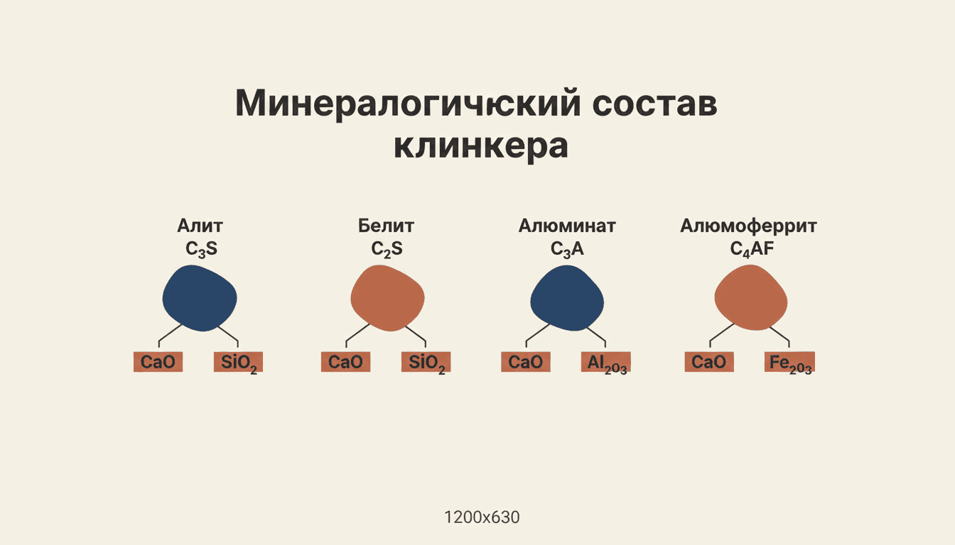 Портландцементный клинкер: минералогический состав