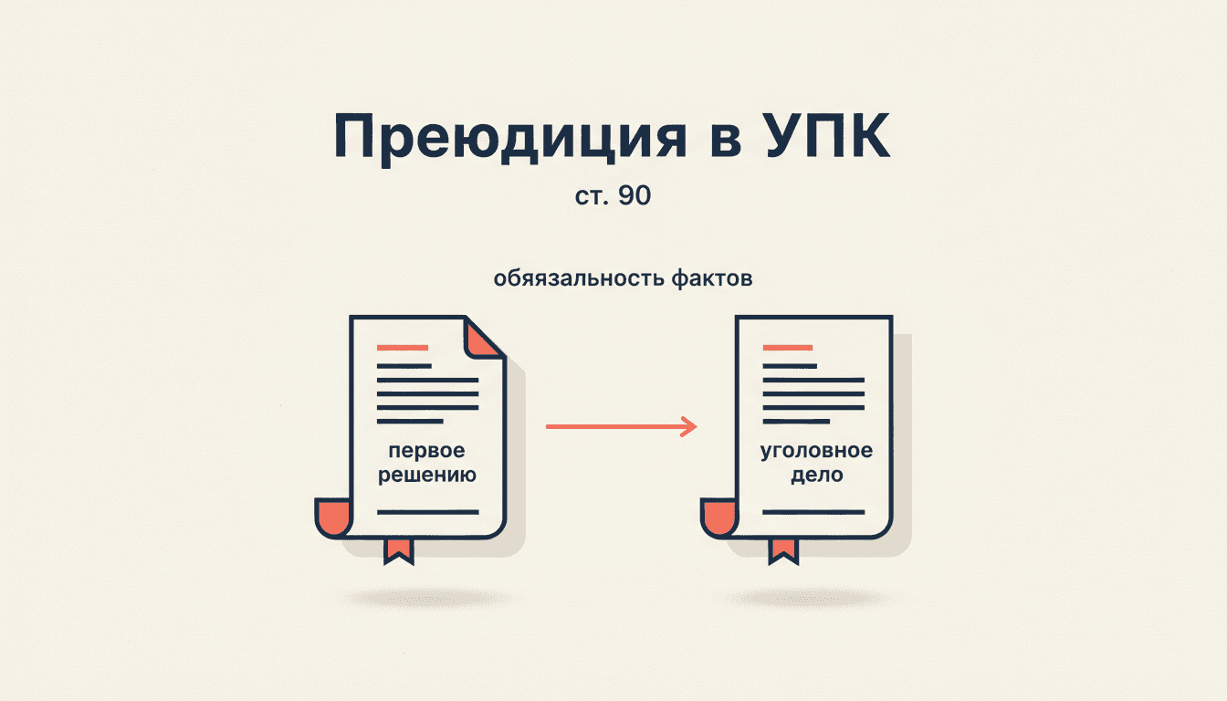 Преюдиция в УПК РФ: ст. 90 и пределы обязательности