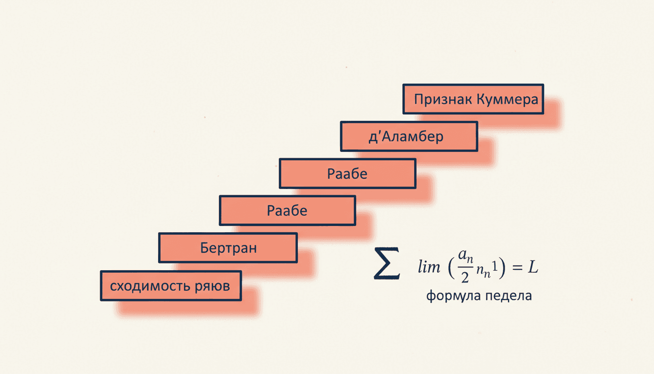 Признак Куммера сходимости: общий критерий рядов