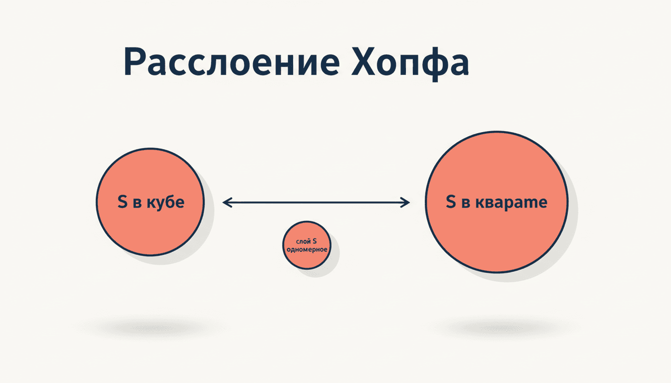 Расслоение Хопфа: S^3 → S^2 со слоем S^1