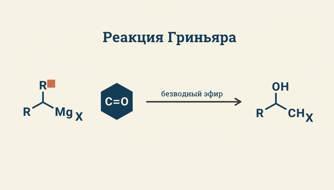 Реакция Гриньяра: механизм нуклеофильного присоединения