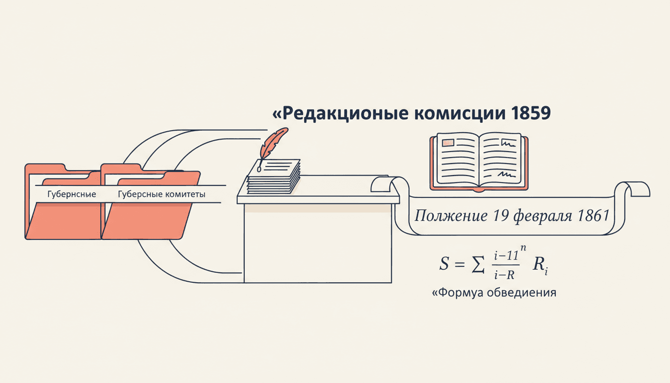 Редакционные комиссии 1859: подготовка крестьянской реформы