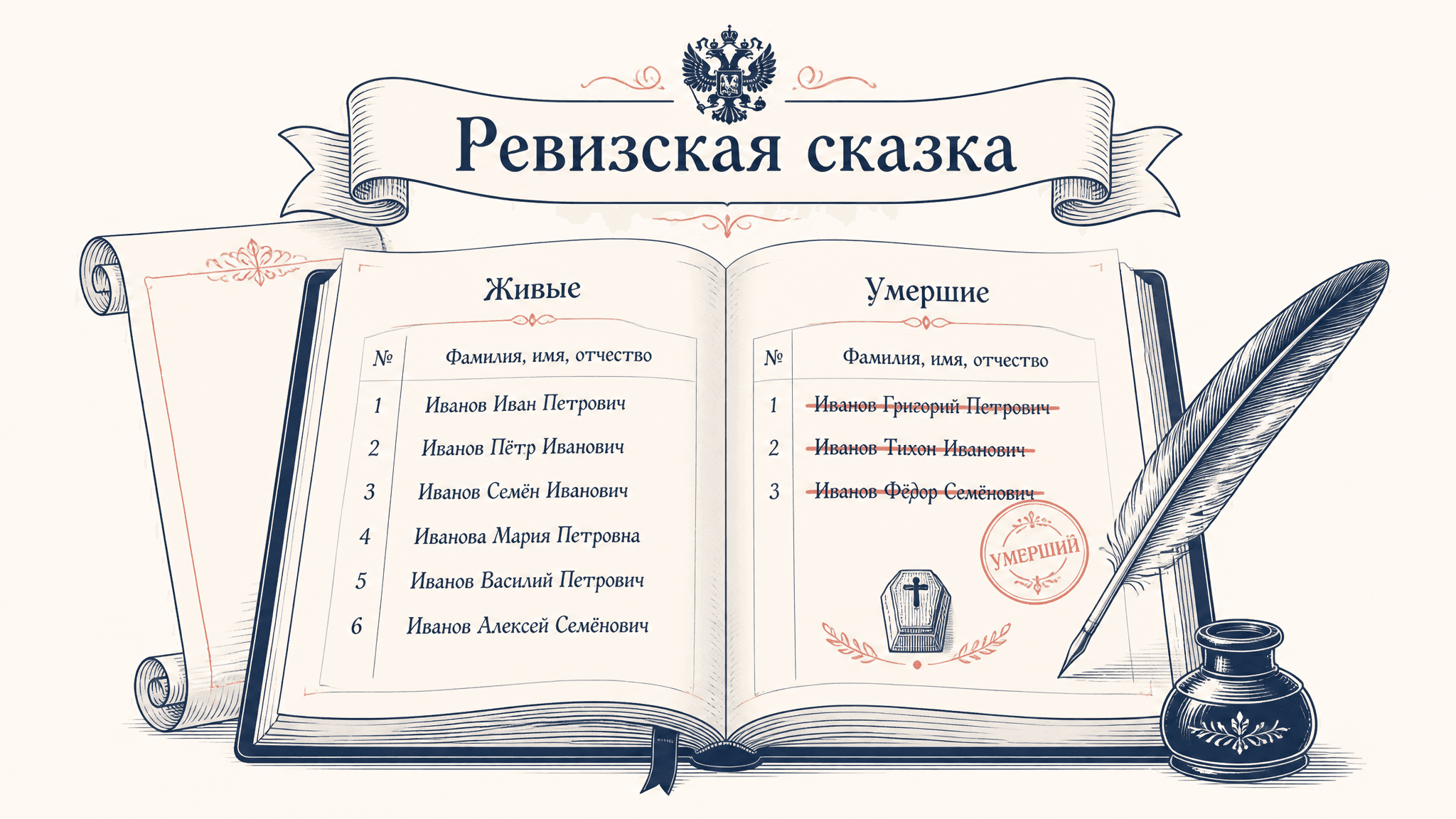 Ревизская душа и подушная подать: налог Петра I