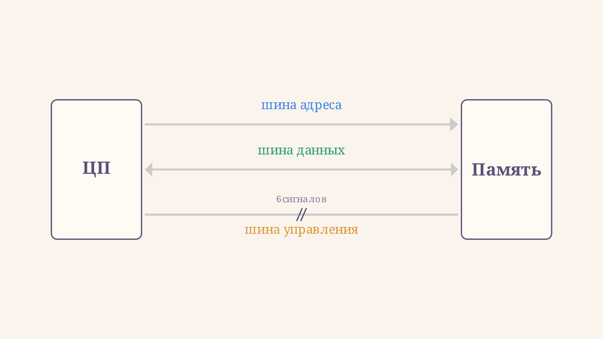Шина адреса, данных и управления процессора: разрядность