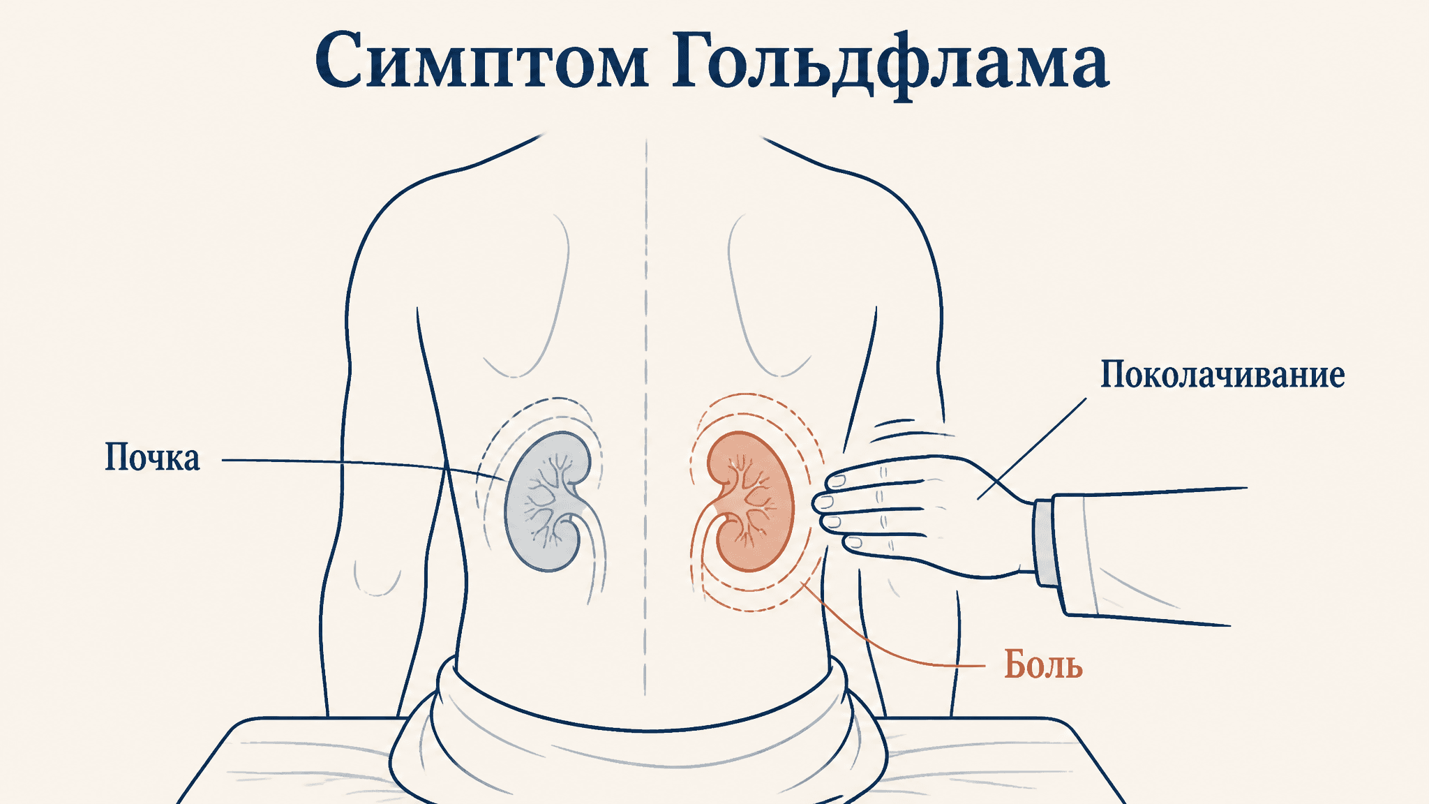 Симптом Гольдфлама: техника поколачивания и значение