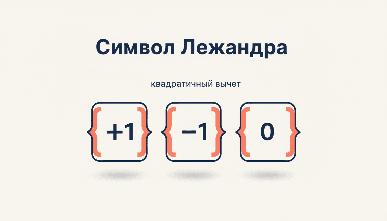 Символ Лежандра: квадратичные вычеты по простому модулю