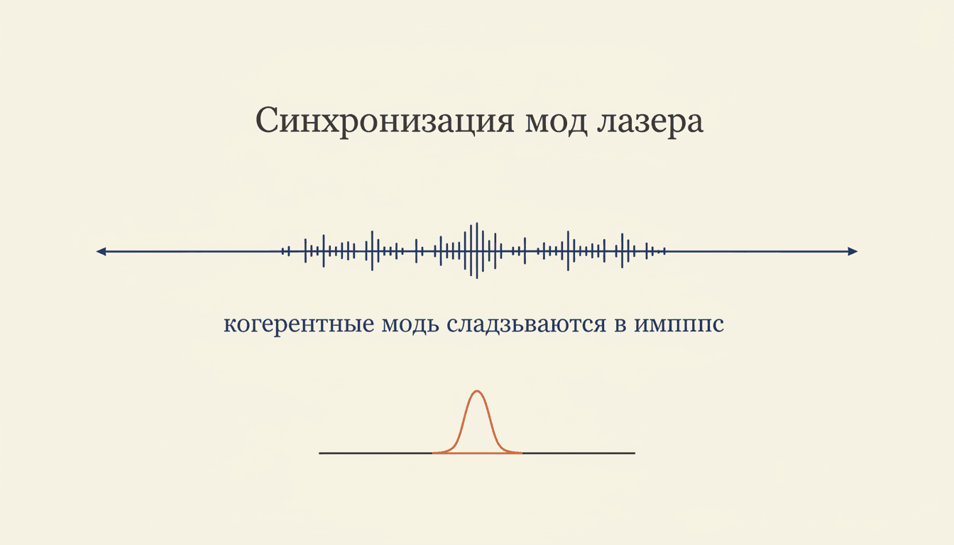 Синхронизация мод лазера: как получают фемтосекунды