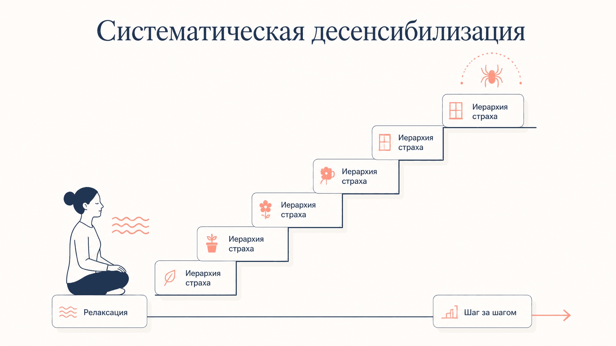Систематическая десенсибилизация Вольпе: метод и этапы