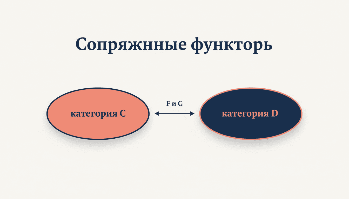 Сопряжённые функторы: биекция Hom, единица и примеры
