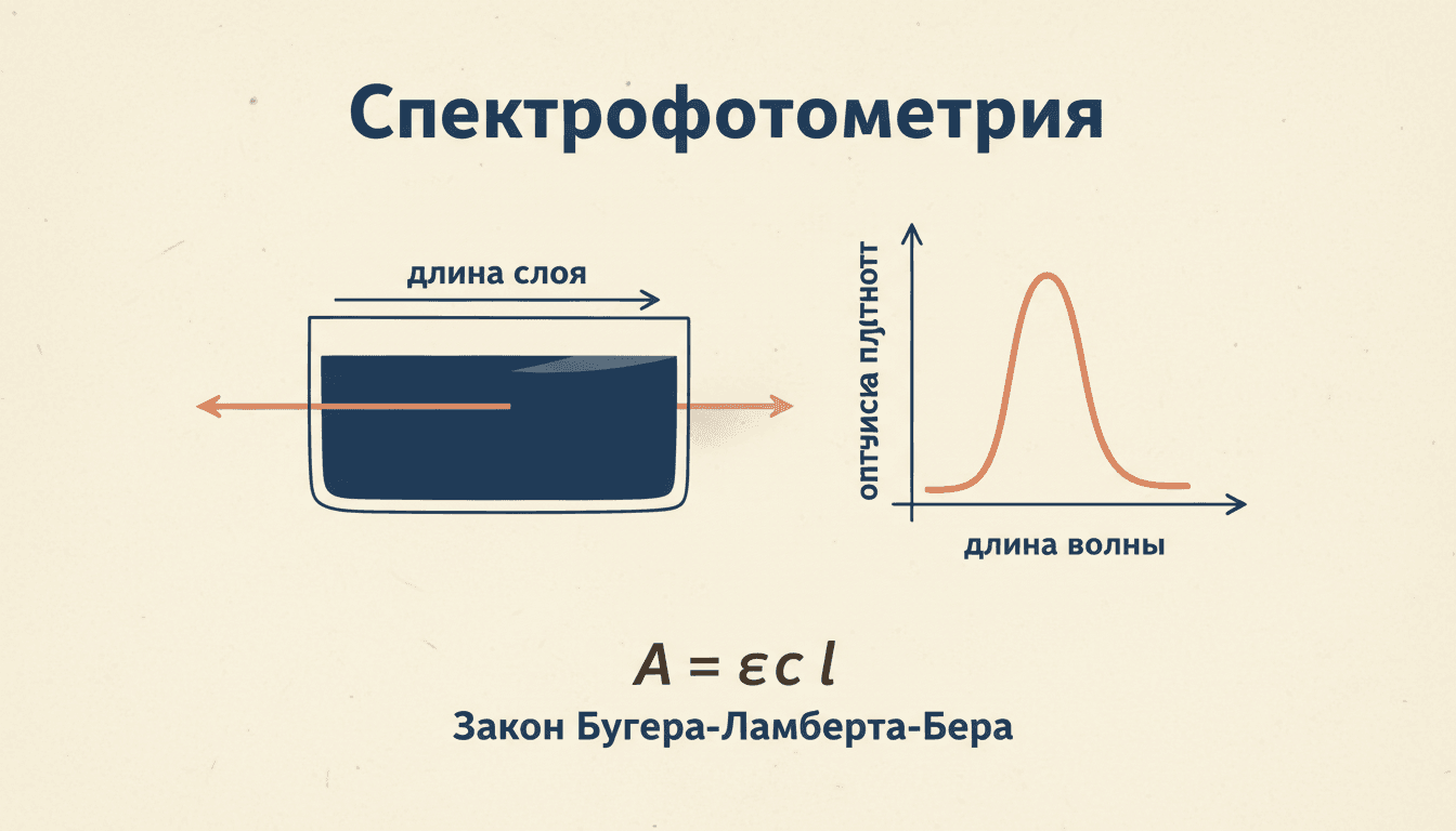 Спектрофотометрия: закон Бугера-Ламберта-Бера