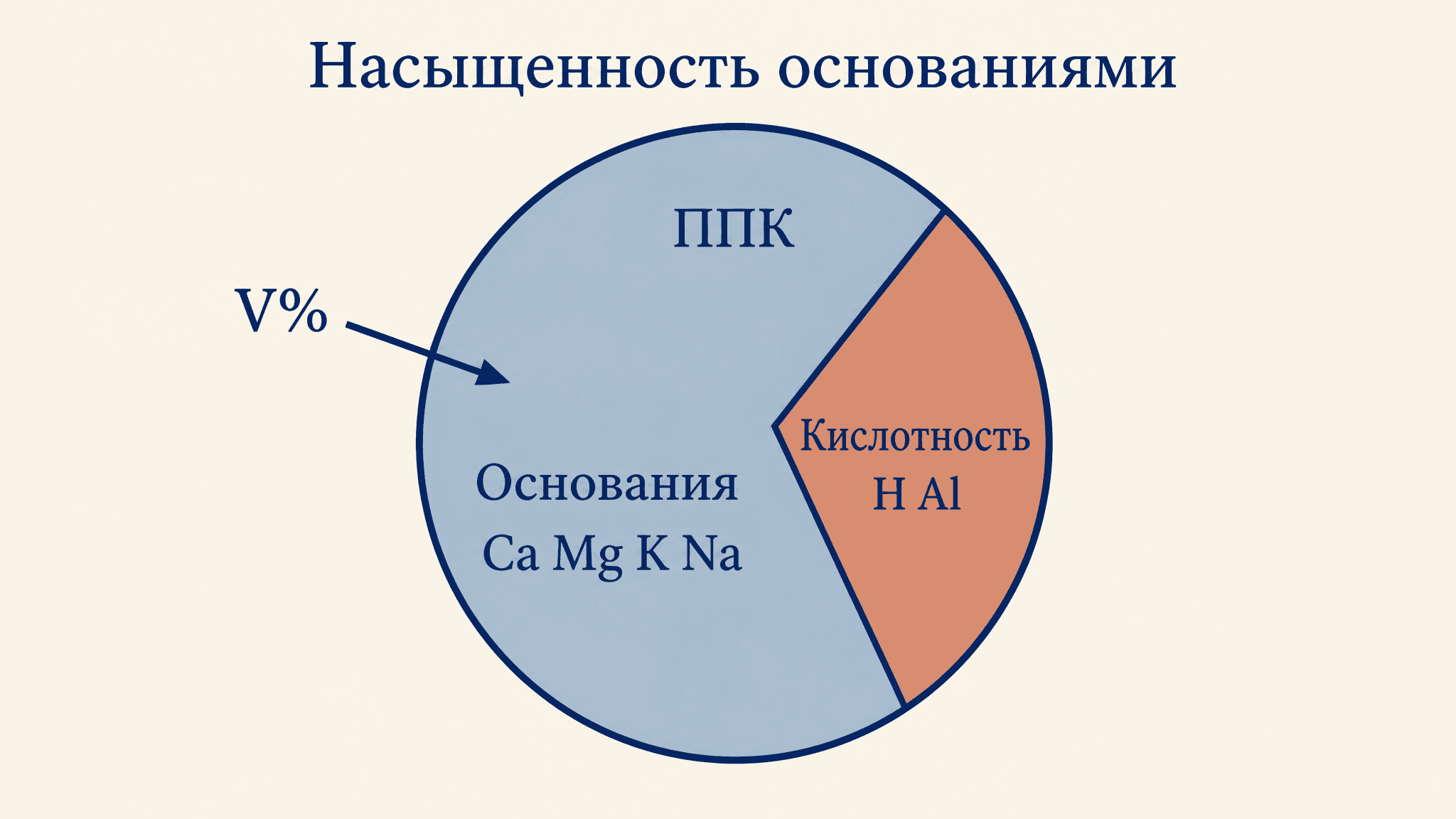 Степень насыщенности почвы основаниями: формула и значение