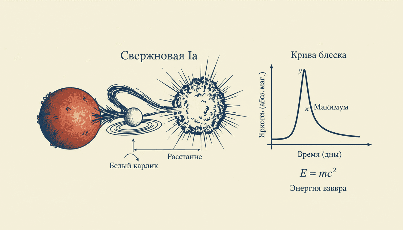 Сверхновая типа Ia как стандартная свеча: разбор