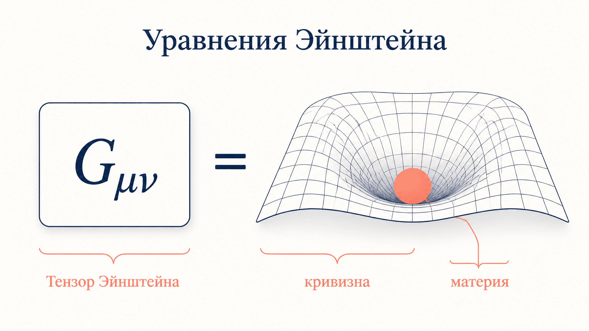 Тензор Эйнштейна: формула, свойства и роль в ОТО