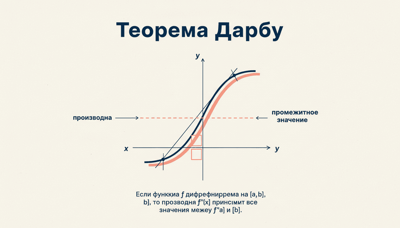 Теорема Дарбу о промежуточном значении производной
