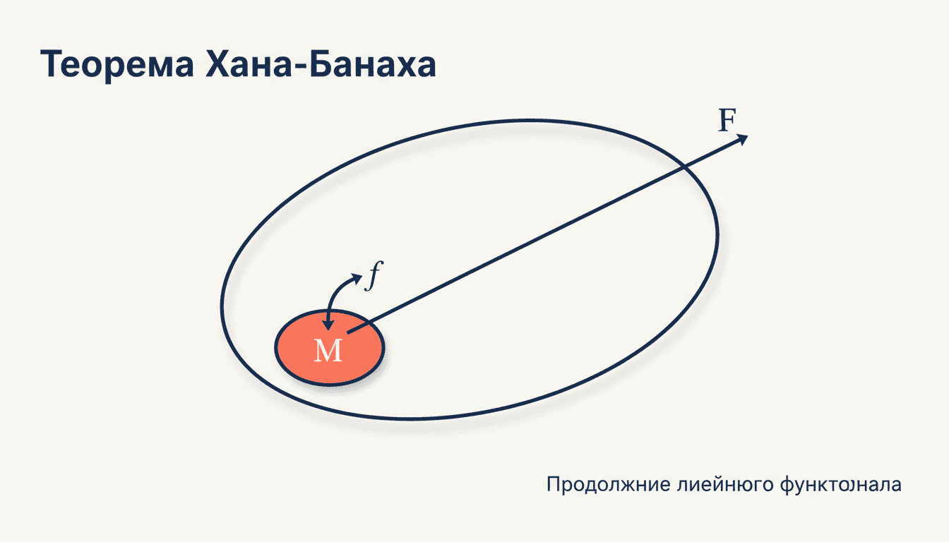 Теорема Хана-Банаха: продолжение функционала и разделение