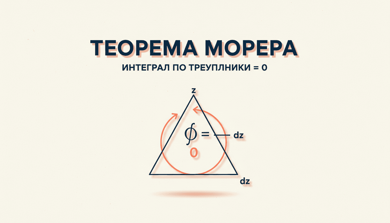 Теорема Морера: обратная к теореме Коши для голоморфности