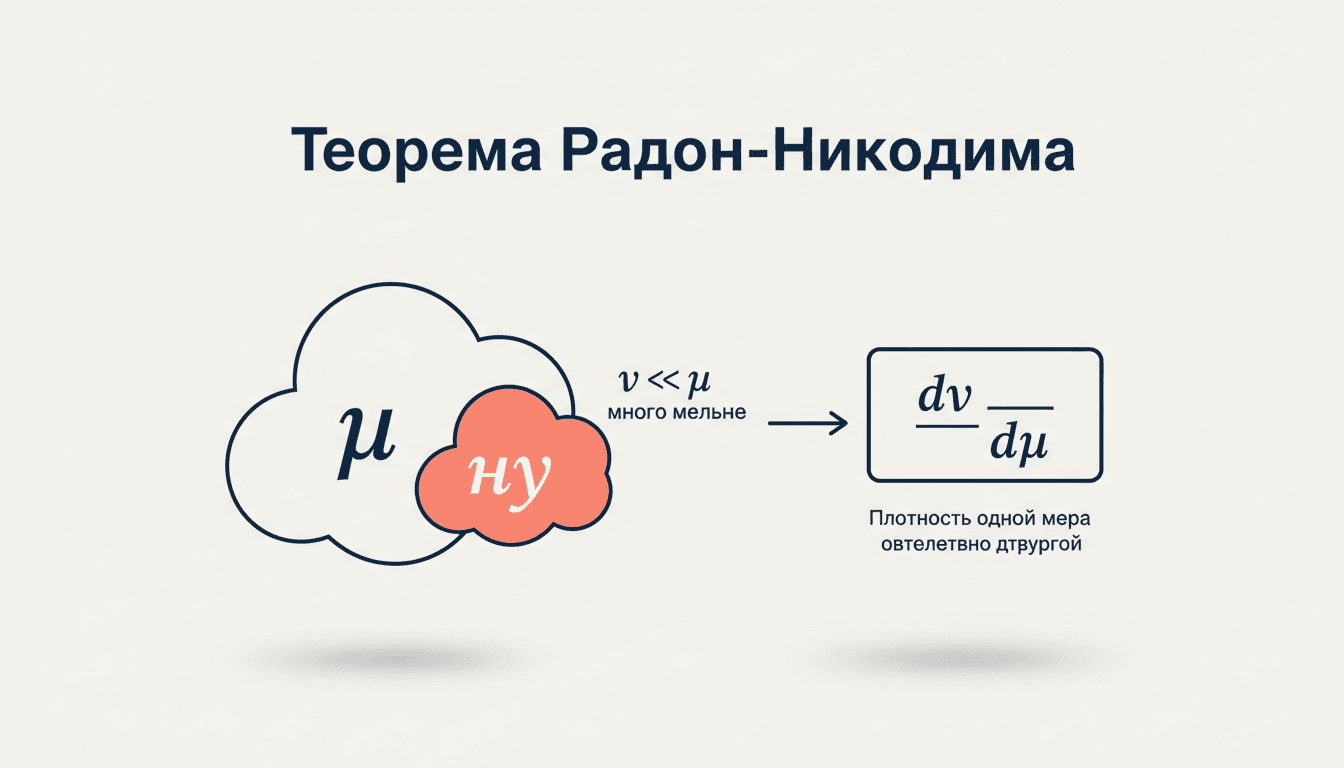 Теорема Радона-Никодима: плотность и условное матожидание