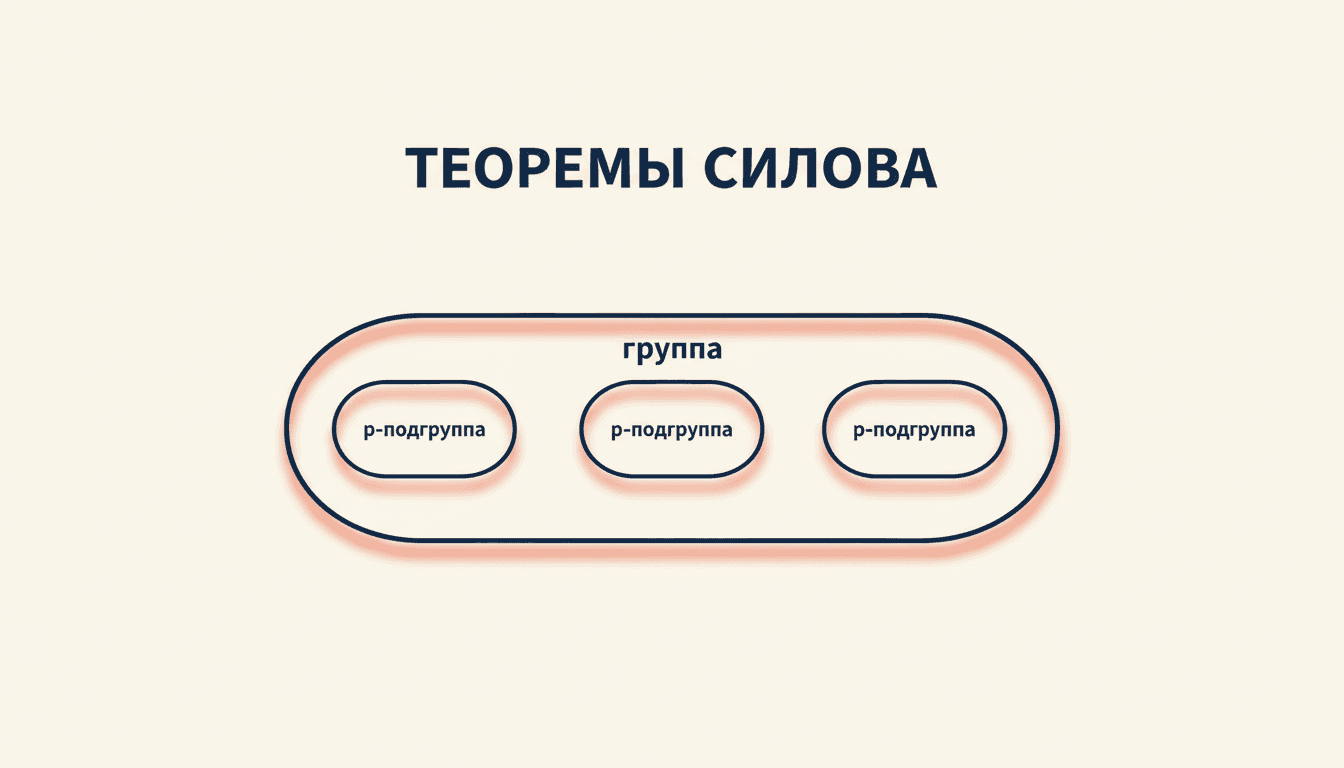Теоремы Силова: существование, сопряжённость, число подгрупп