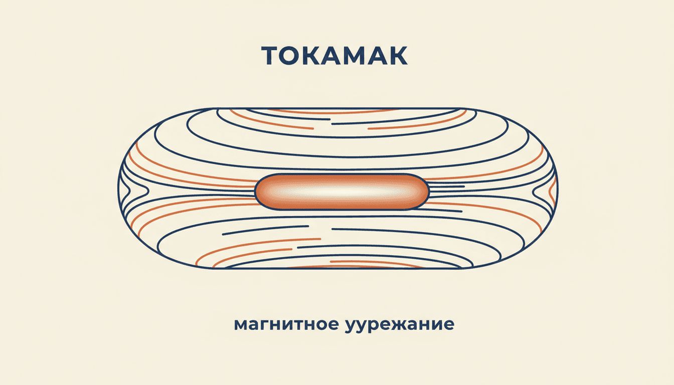 Токамак: магнитное удержание плазмы