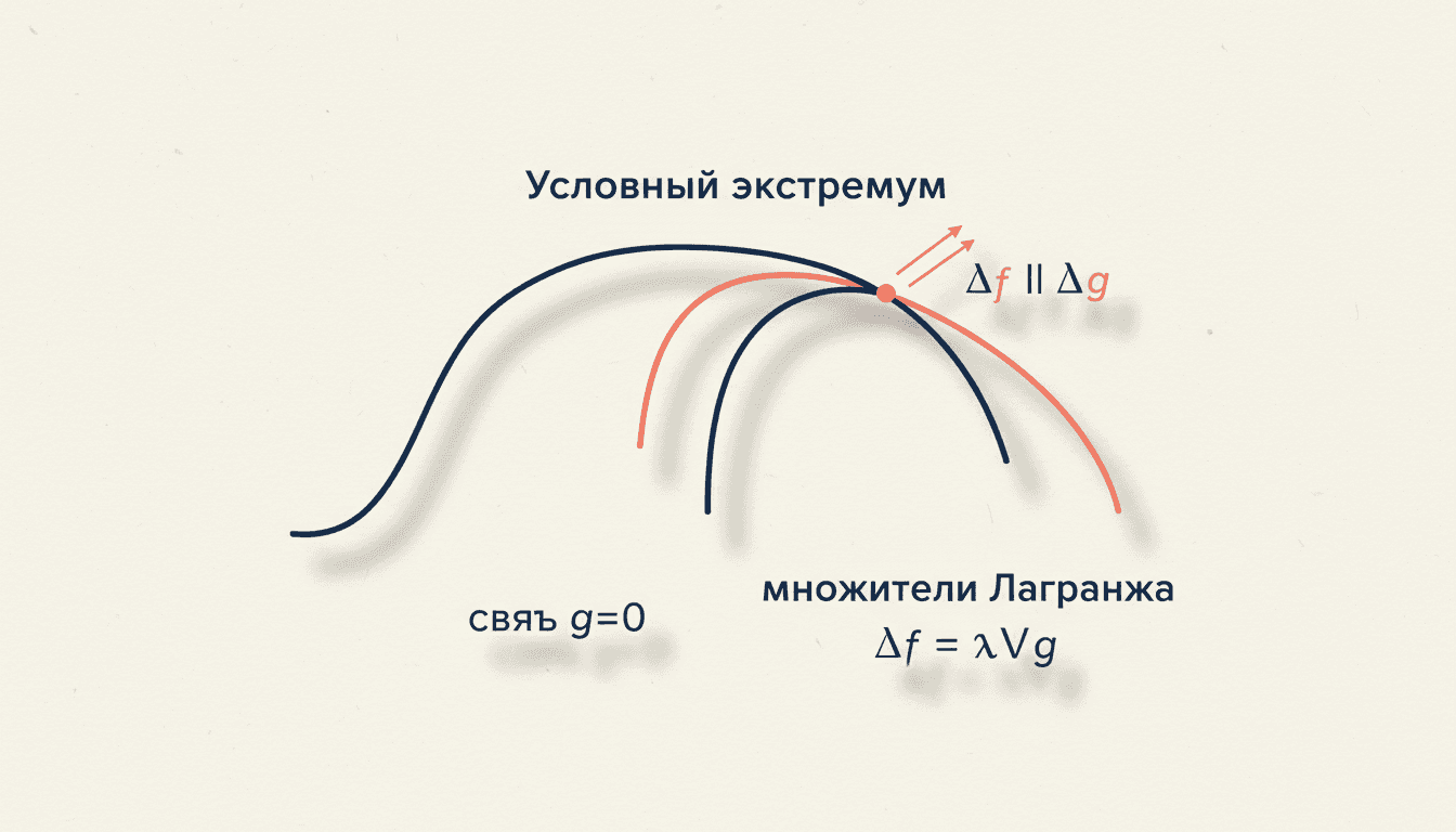 Условный экстремум: множители Лагранжа без зубрёжки