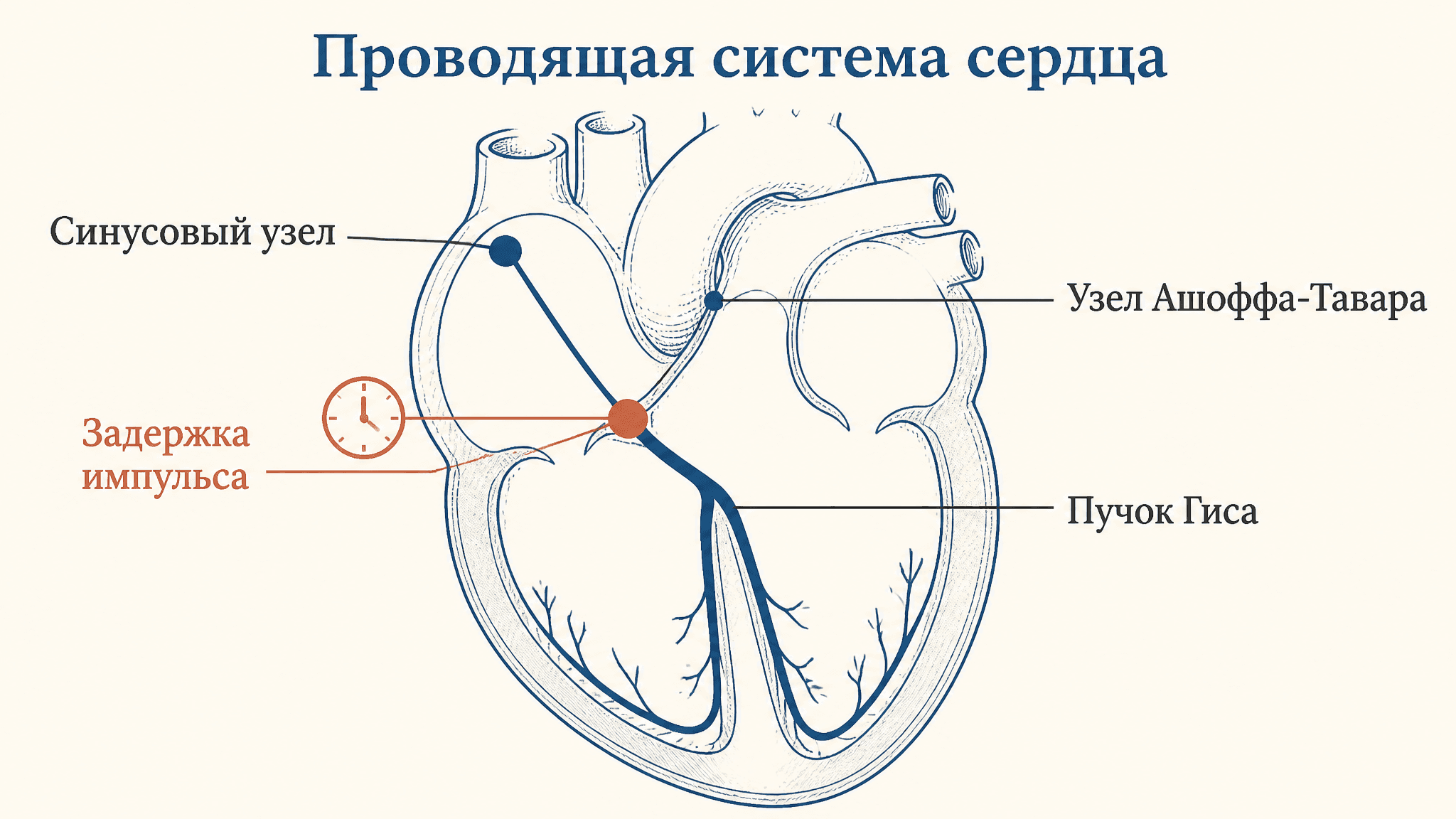 Узел Ашоффа-Тавара: строение и функции АВ-узла