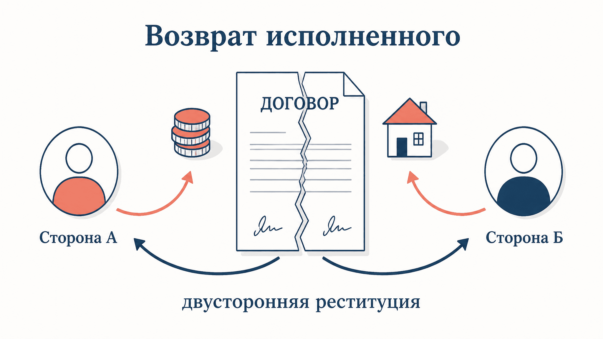 Возврат исполненного по недействительной сделке: реституция