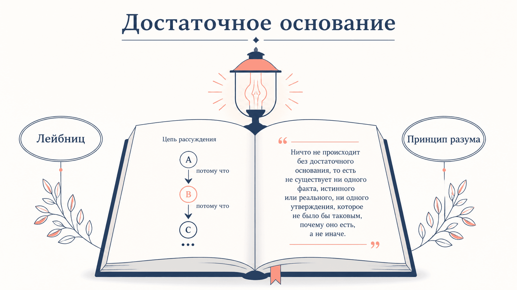 Закон достаточного основания Лейбница: принцип и логика