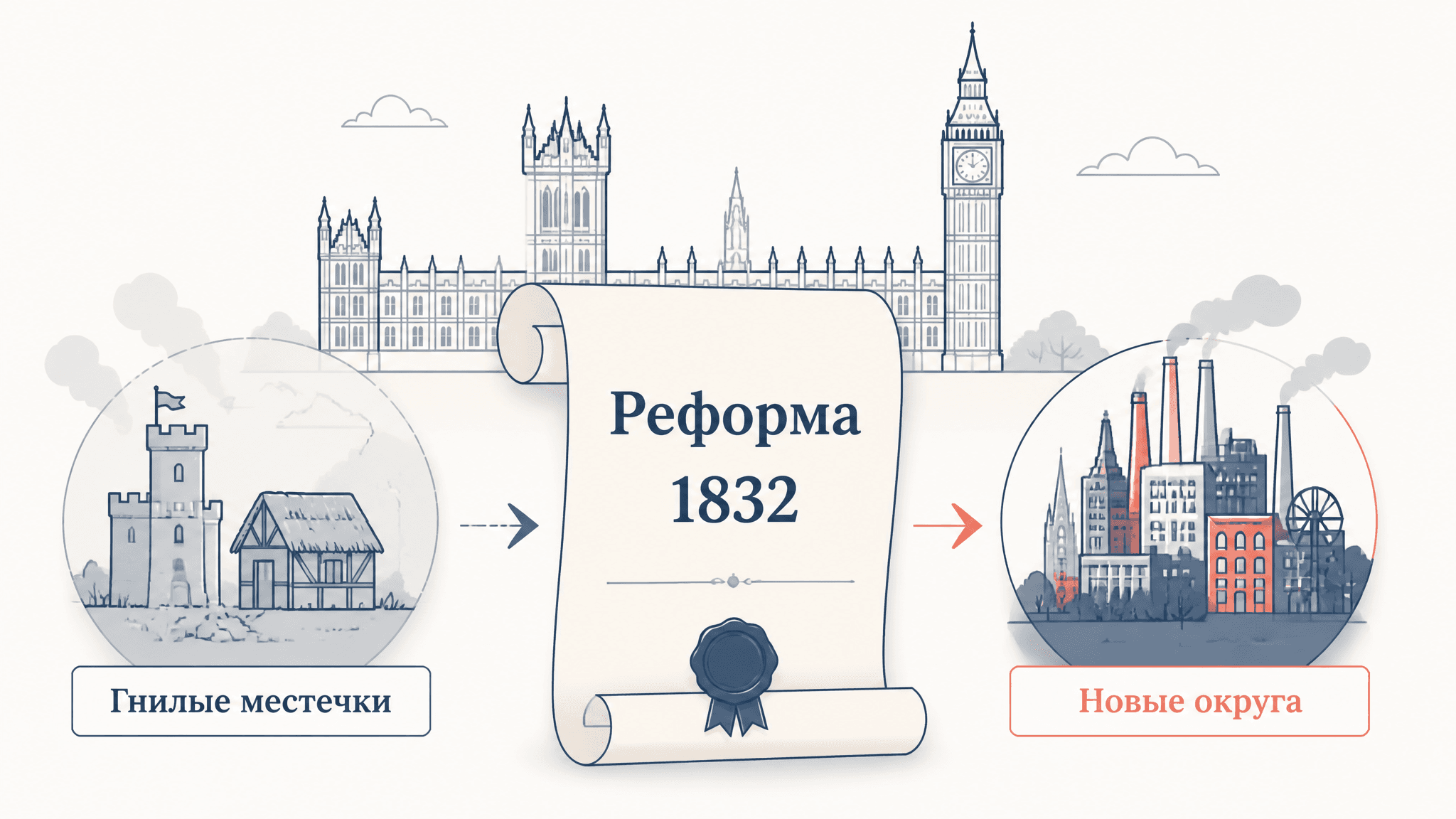 Билль о реформе 1832: избирательная реформа Англии