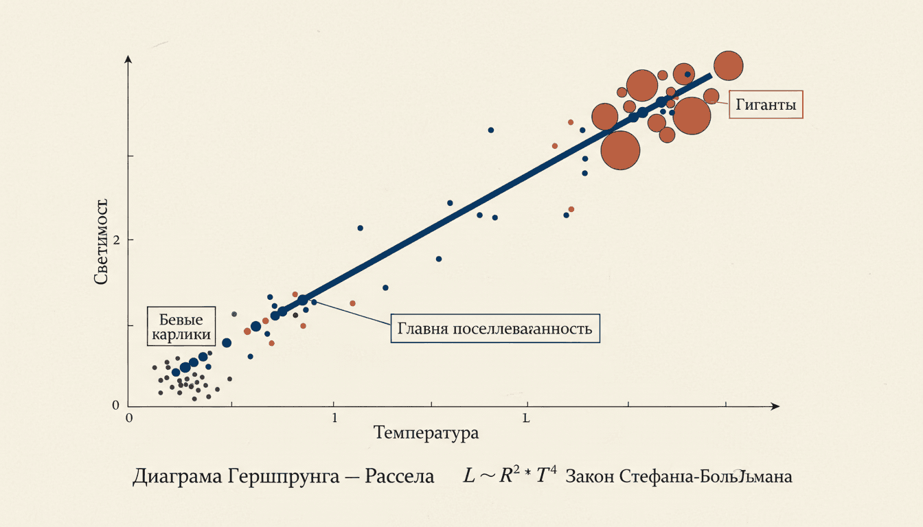 Диаграмма Герцшпрунга-Рассела: как читать жизнь звезды