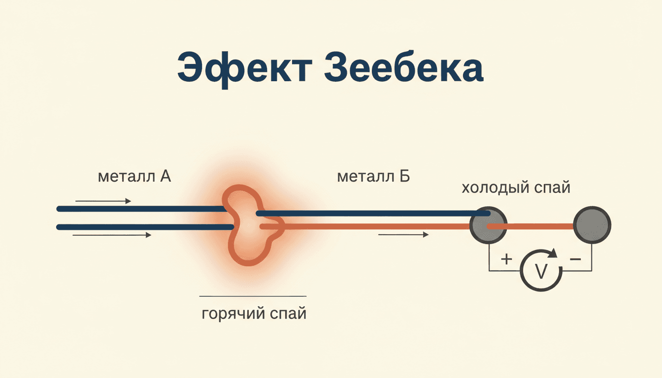 Эффект Зеебека и термопара