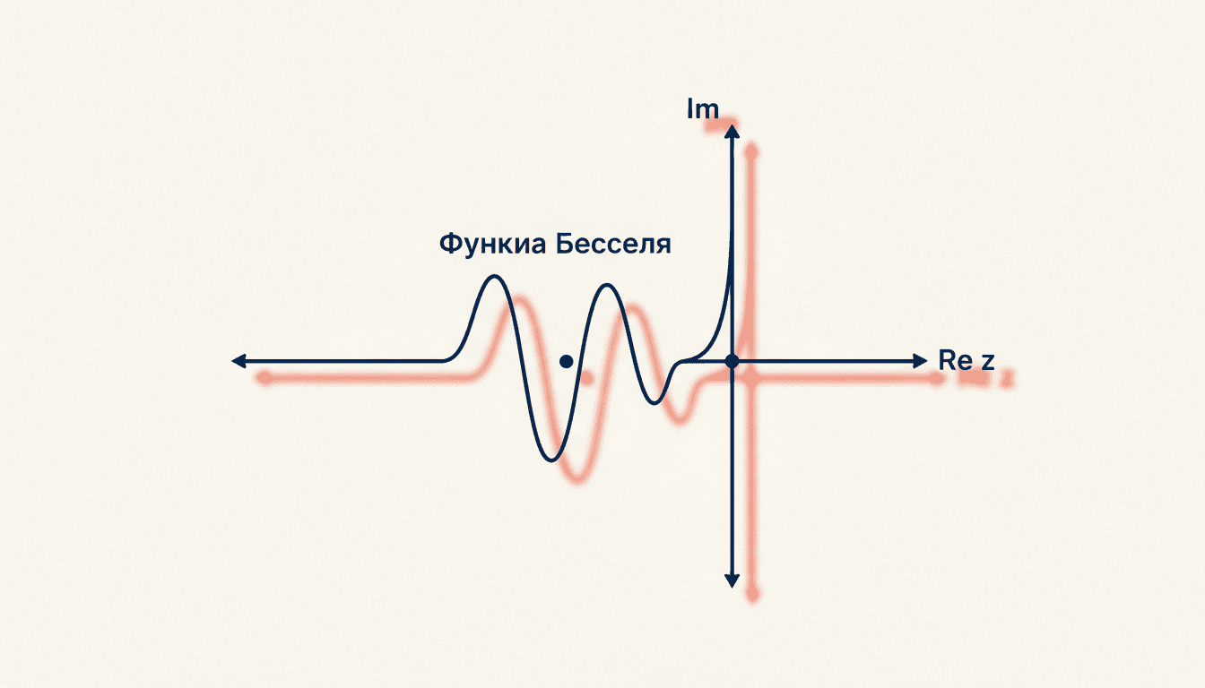 Функция Бесселя комплексный аргумент: J_ν(z) в плоскости