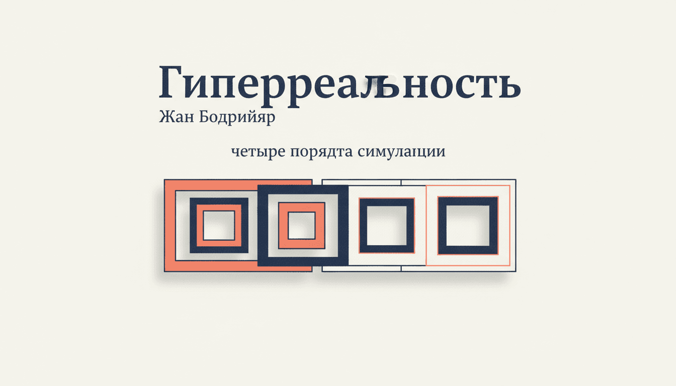 Гиперреальность Бодрийяра: симулякр и порядки симуляции