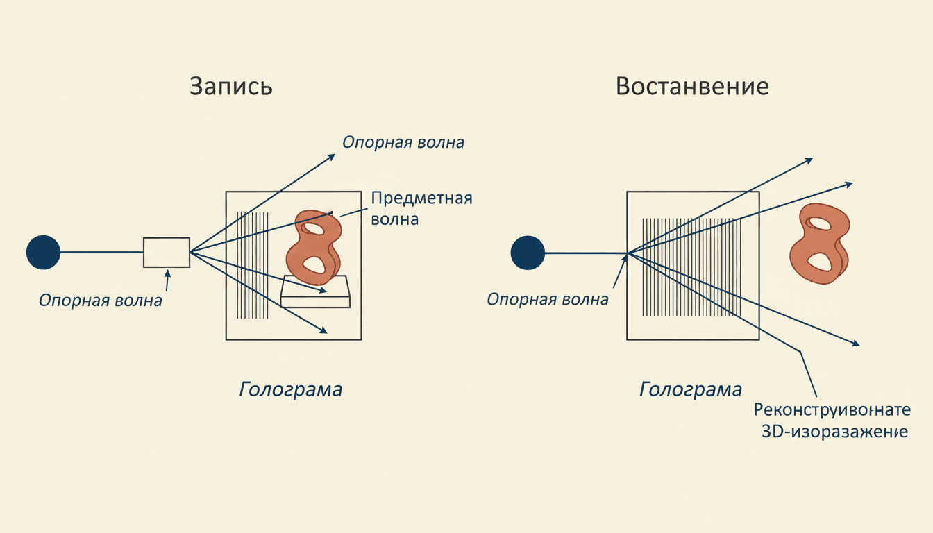 Голография: принцип записи и восстановления