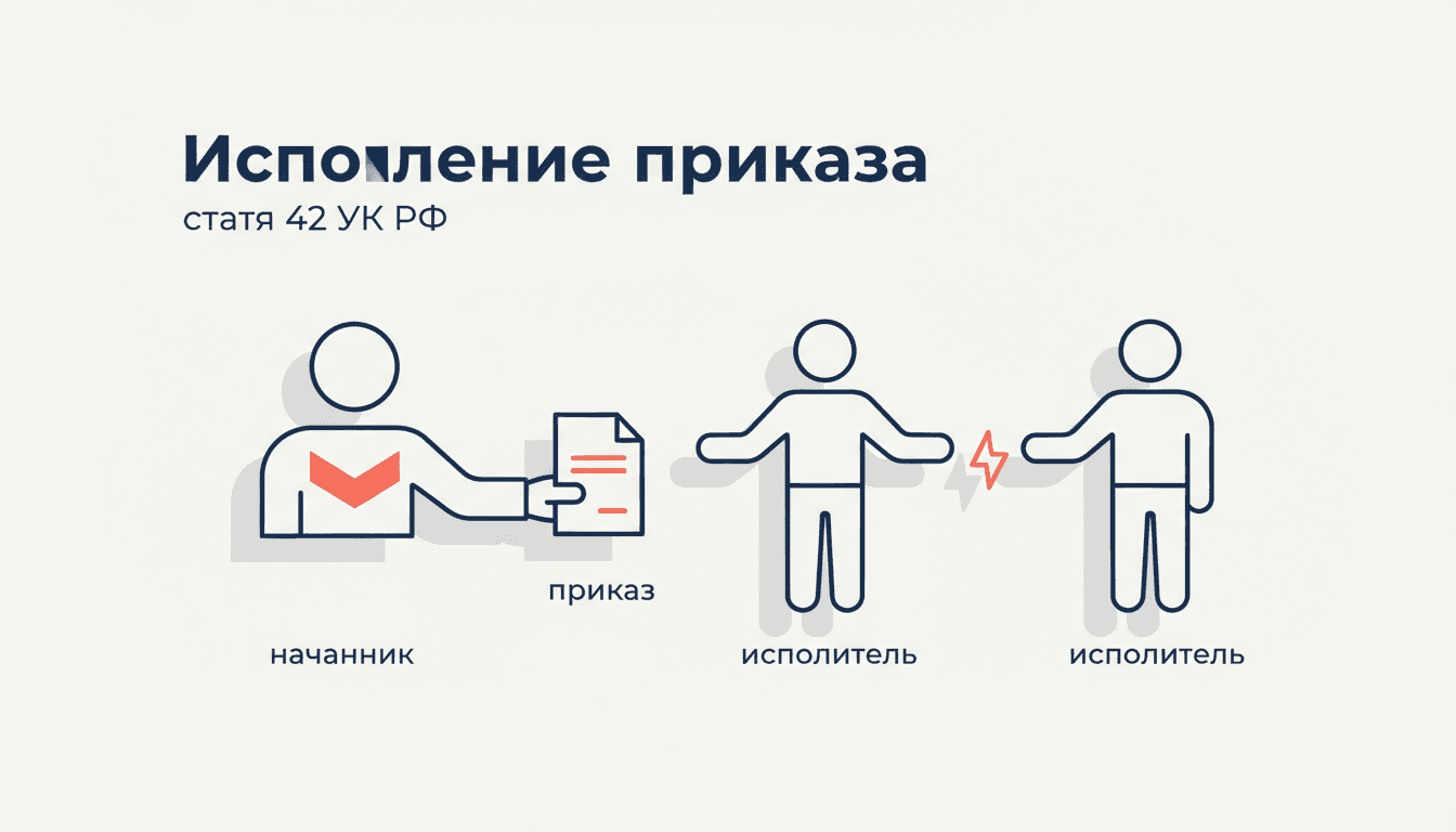 Исполнение приказа в УК РФ: ст. 42, условия правомерности